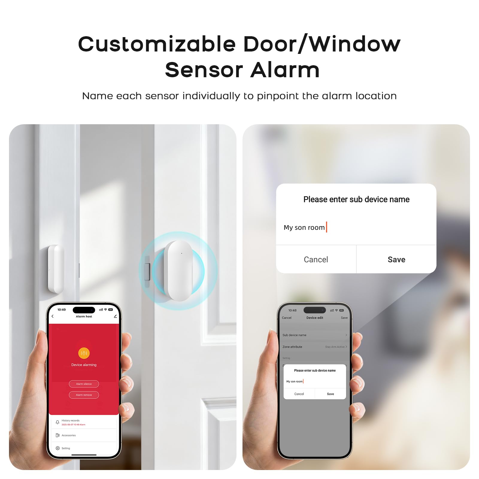 Alarm System for Home Security,21Pcs DIY Kit Touch Screen Siren Hub with Loud Alarm,SOS Button,Window Alarms, Remotes,Door/Motion Sensors,APP Control,Compatible with Alexa,NO Monthly Fee
