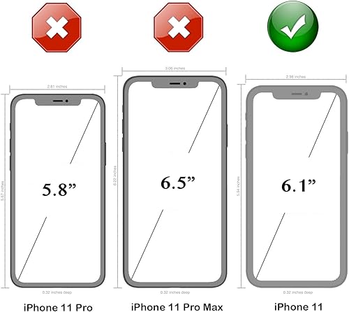 Miniatura 2 de WallSkiN Funda para iPhone 11 (6.1 pulgadas) con 2 protectores de pantalla  Resistente de cuerpo completo de grado militar protección contra caídas