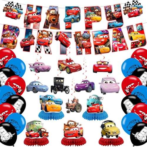 Décoration anniversaire voiture pour transformer votre salon en circuit