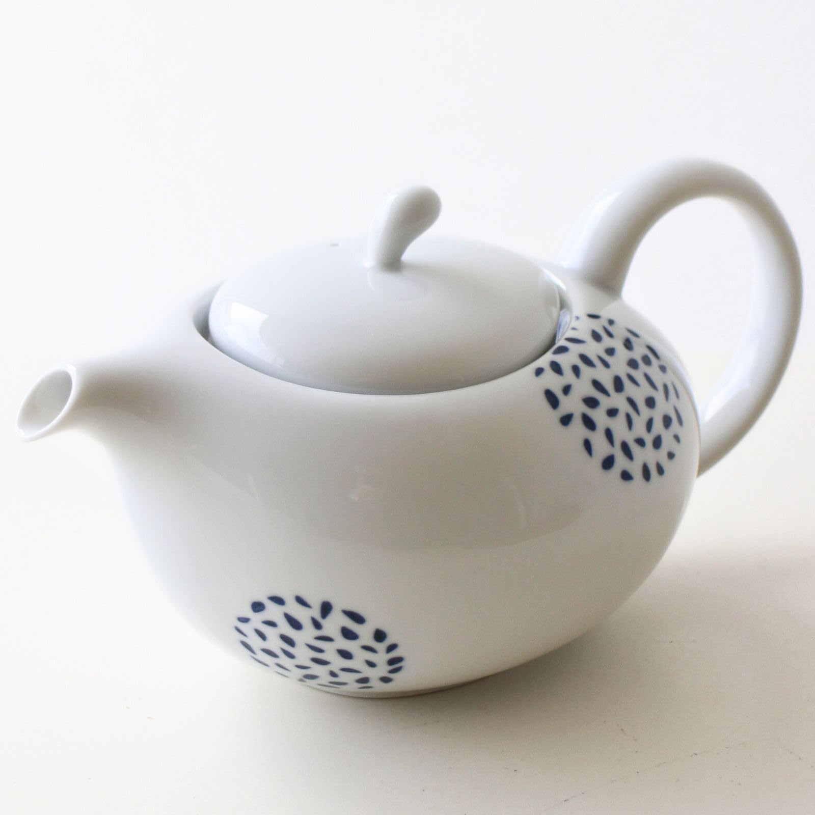 Amazon | ティーポット おしゃれ 陶器 急須 白 ホワイト 茶こし付き 