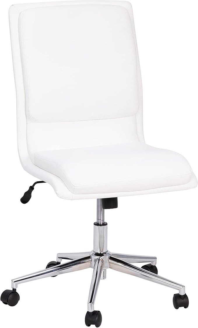 Apex Padded Armless Desk Chair with Casters