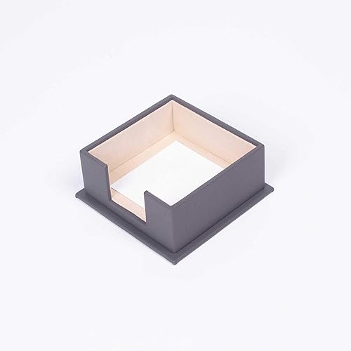 Miniatura 5 de MOOG - Juego de escritorio de cuero gris, almohadilla de escritorio, soporte para papel de notas, soporte para bolígrafos, posavasos de cuero,