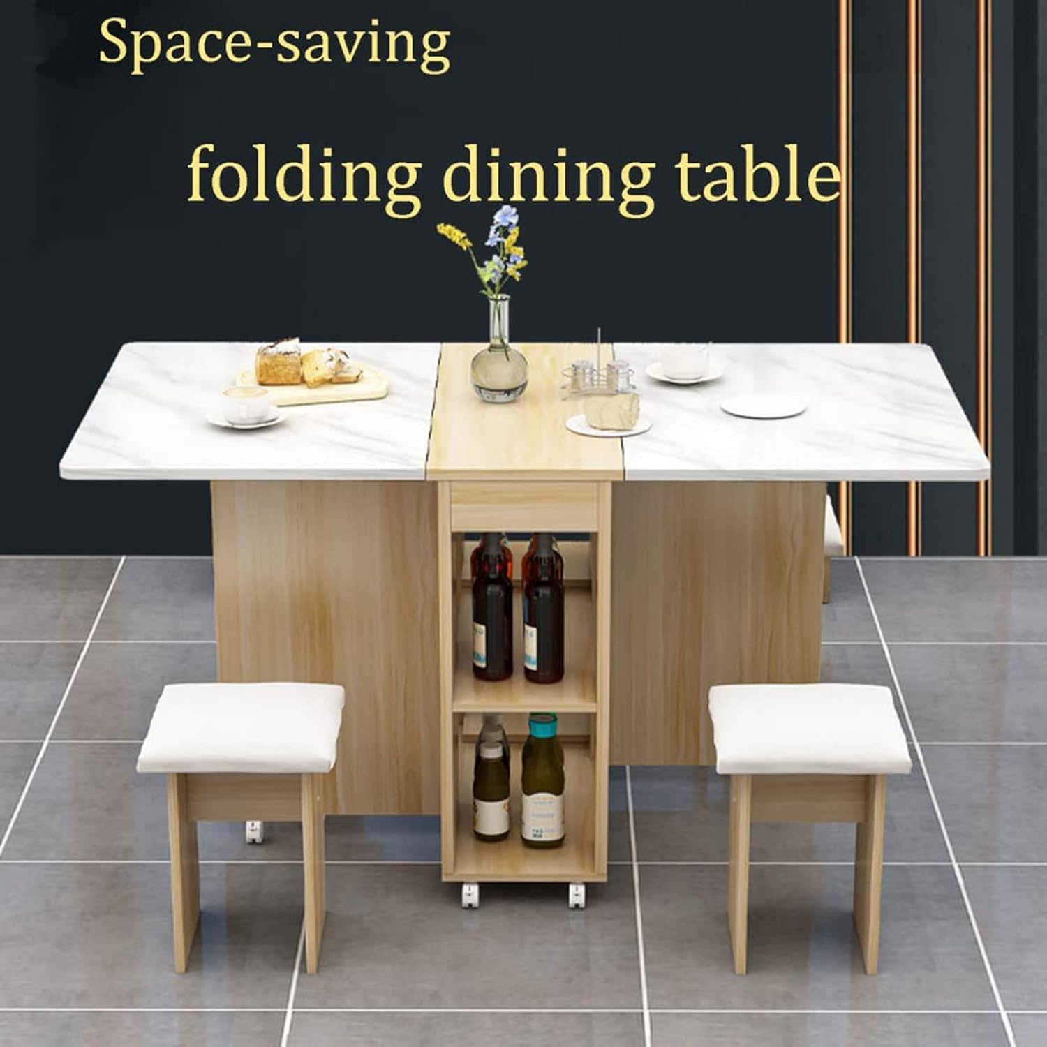 Folding Table Drop Leaf Table, Folding Dining Table, Australia | Ubuy