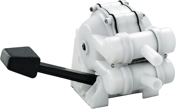 Pactrade Marine Manual Water Pump, Right Foot Operated 4 Gallons/Min - Self-Priming Hands-Free Boat & RV Water Pump System - Delivers to Camper, Galley, Caravan, Wash Basin, Toilet, Kitchen, More