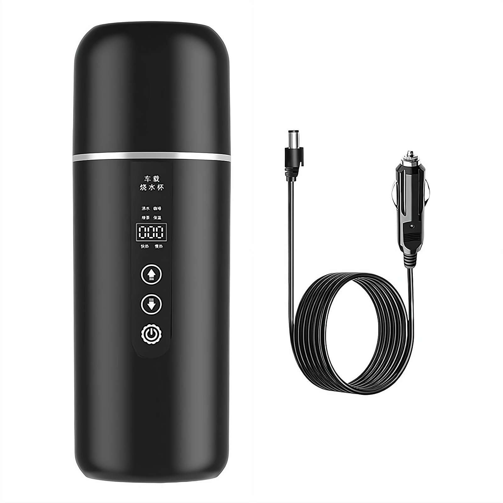 Amazon.co.jp: 車載電気ケトル 12V-24V兼用 500ml 車用湯沸かしケトル