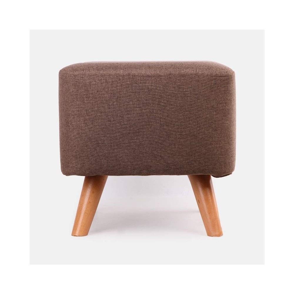 Tabouret multifonction bois massif et repose-pieds de salon