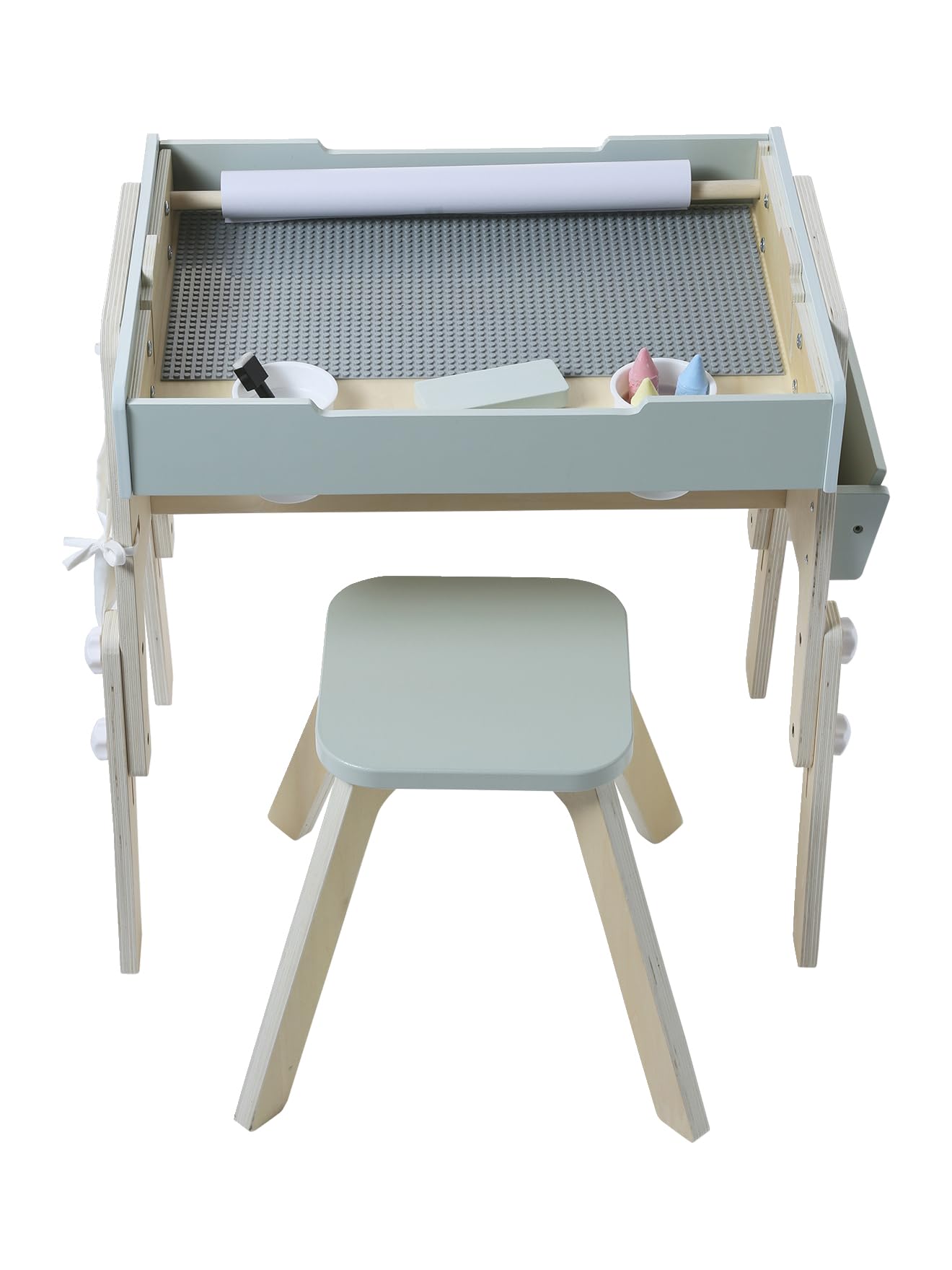VERTBAUDET Jouet Enfant Tableau 5 En 1 En Bois FSC blanc TU
