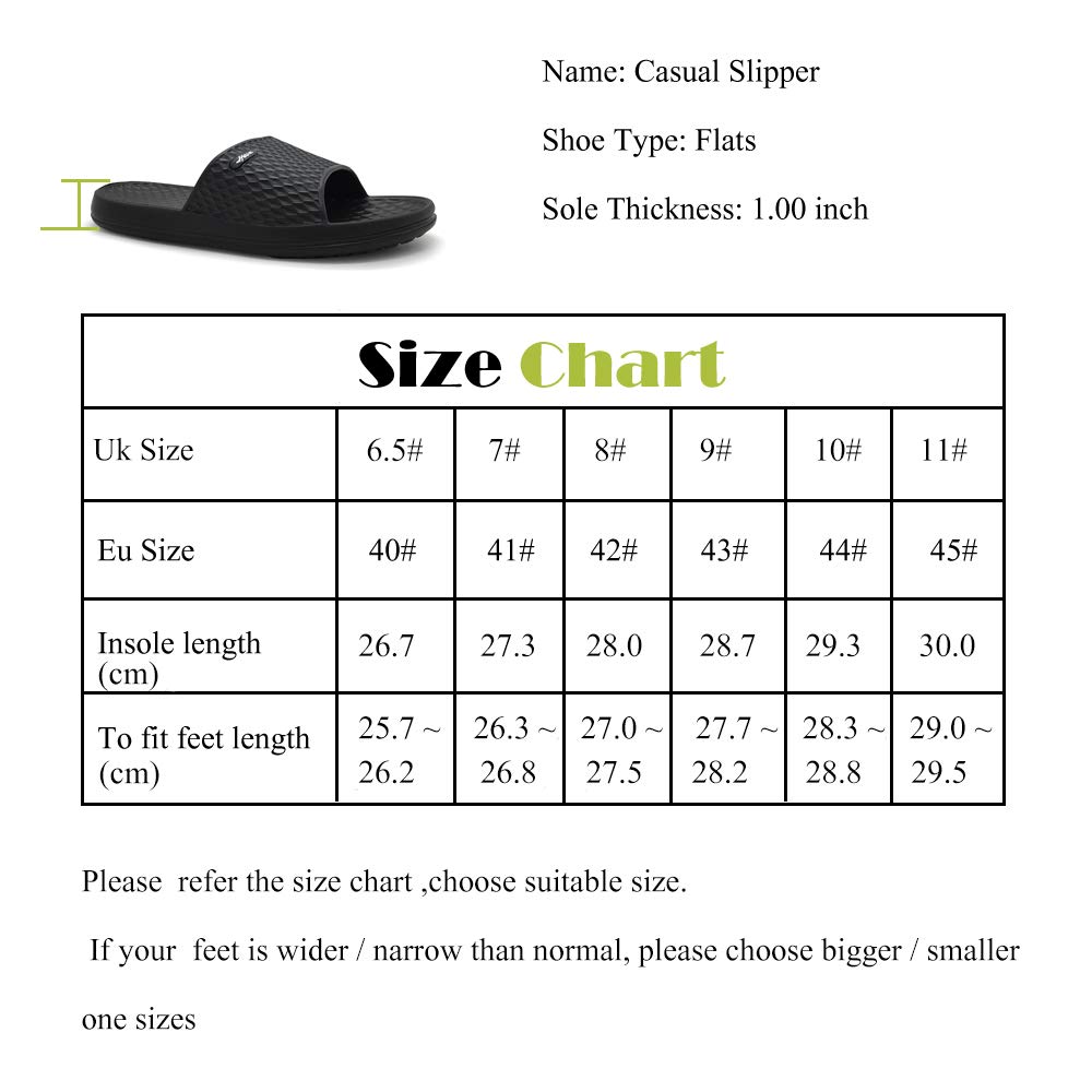 HEVA Herren Dusch- & Badeschuhe Slide Sandalen