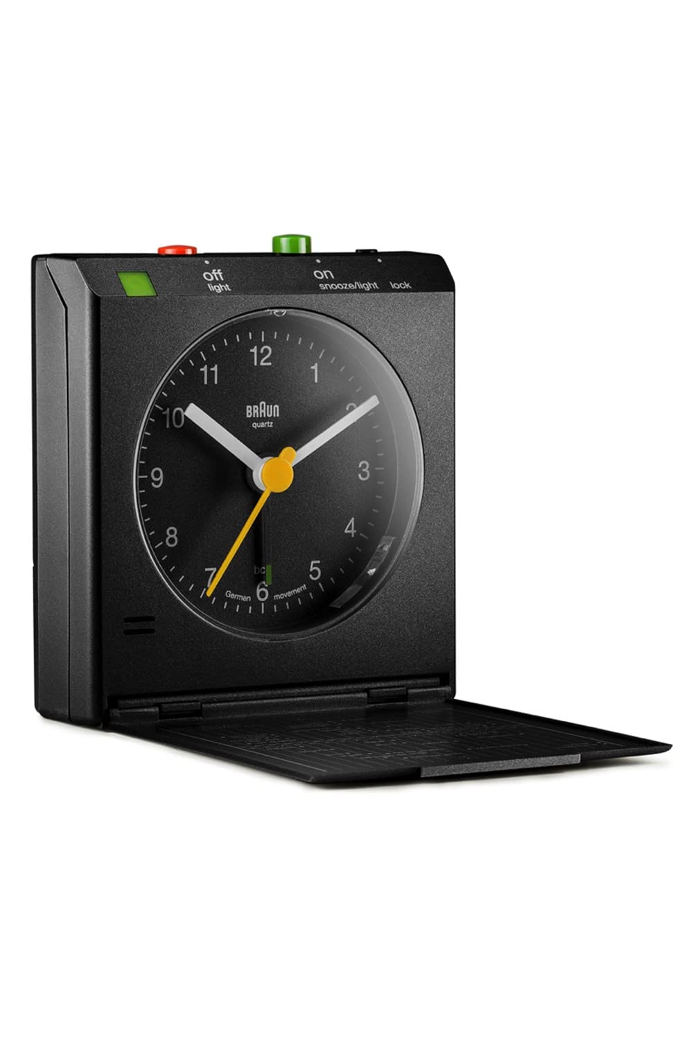Braun Reflex Control Alarm Clock, Plastik, black, 7.1 x 3 x 7.9 cm, 1 Einheiten