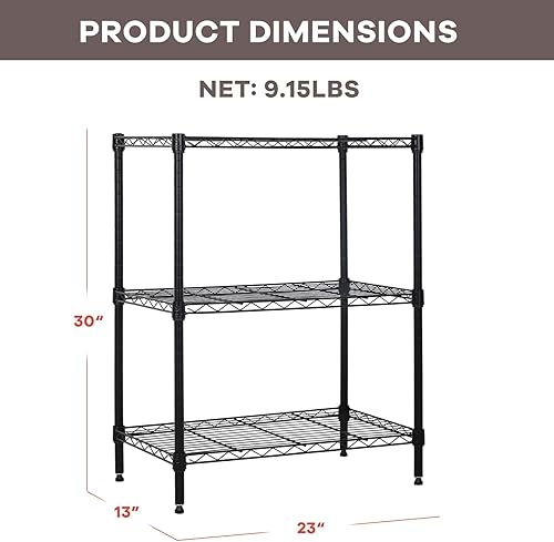 Miniatura 103 de Estantería de alambre de 6 niveles, estantes de metal de 60 x 23 x 13 pulgadas, estante de almacenamiento de metal resistente, estante de alambre