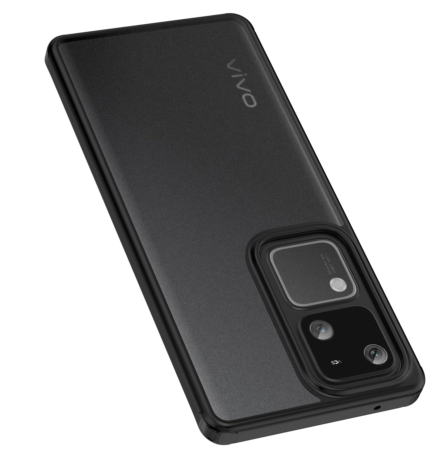 Kapa Shield Frosted Acrylic Back Shock Proof Case Cover for Vivo V30 (5G) / Vivo 30 Pro (5G) (Black) (B0D5L3LSKG) Amazon Price History, Amazon Price Tracker
