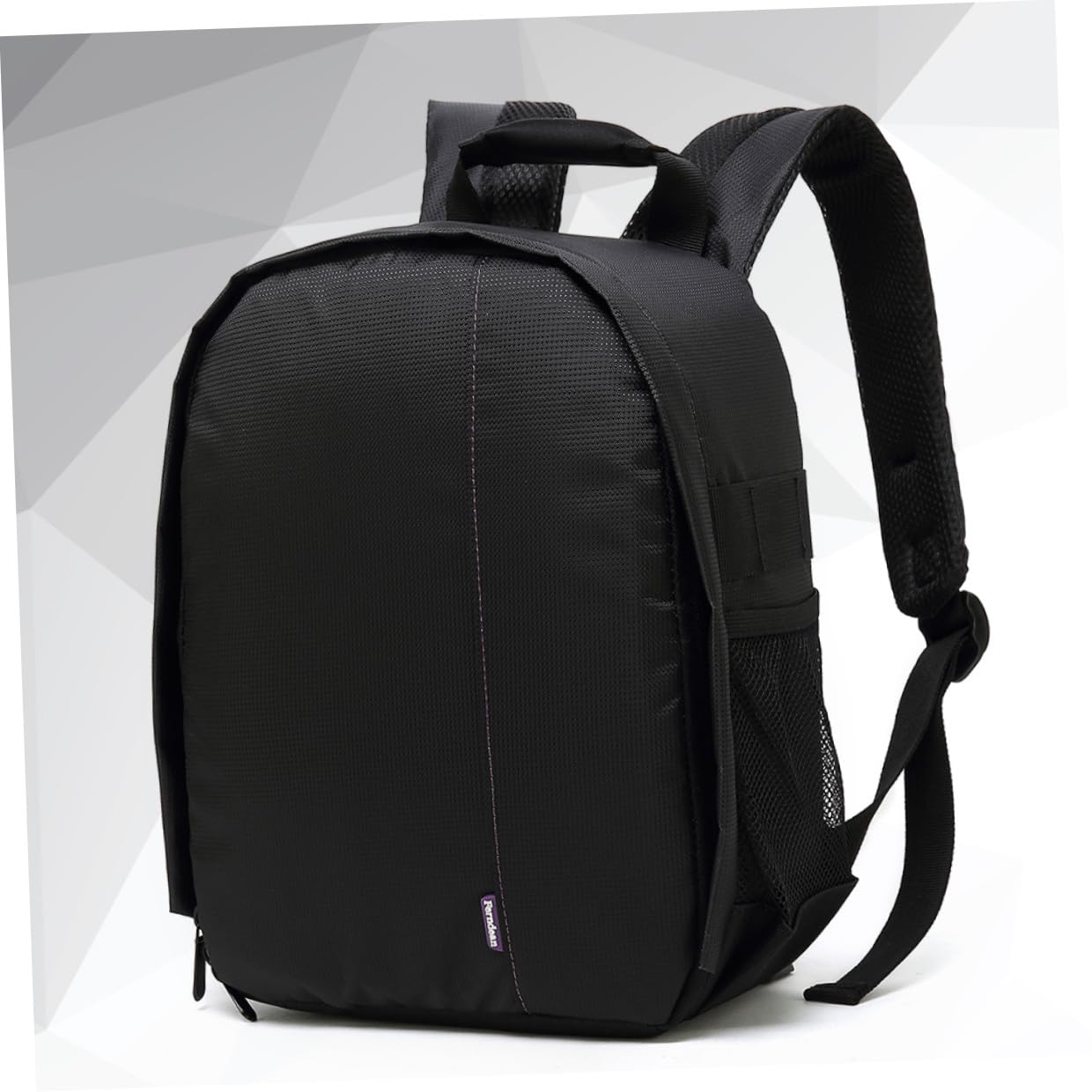Zaino per Macchina Fotografica in Nylon Fibbia Regolabile e Copertura Antipioggia, Zaino Fotografico Traspirante per Appassionati di Fotografia e Viaggi Outdoor