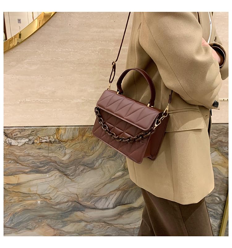 Chic Black Crossbody Bag for Women - Casual Vintage - Shoulder Purse with Adjustable Strap, Lightweight Leather Construction