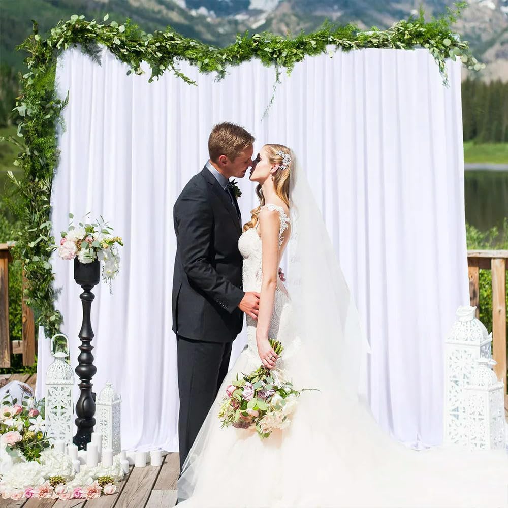 2 szt. szyfonowa zasłona wesele tło baby shower zasłona hotel bankiet bez zmarszczek tło zdjęcie zasłona dekoracja