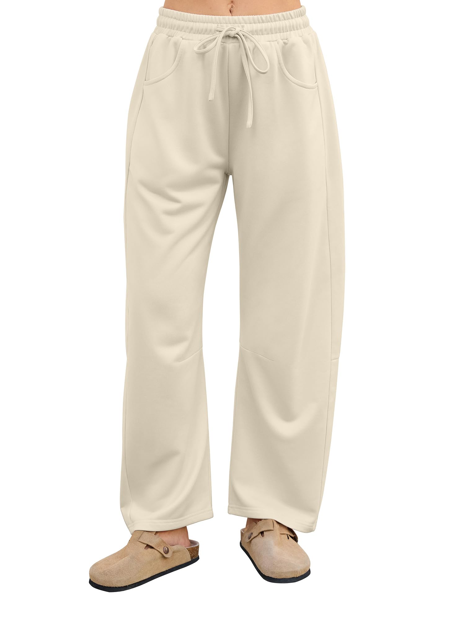 StylSense Jogginghose Damen Baggy Sporthose Hohe Taille Weites Bein Yogahose Trainingshose Freizeithose mit Taschen