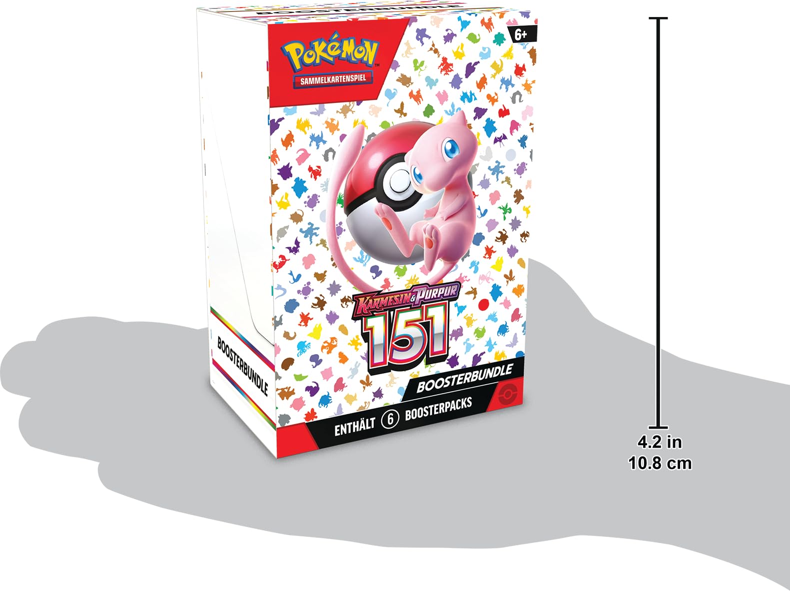Pokémon Gra karciana kolekcjonerska Boosterbundle Karmesin & Purpur 151 6 Boosterpacks