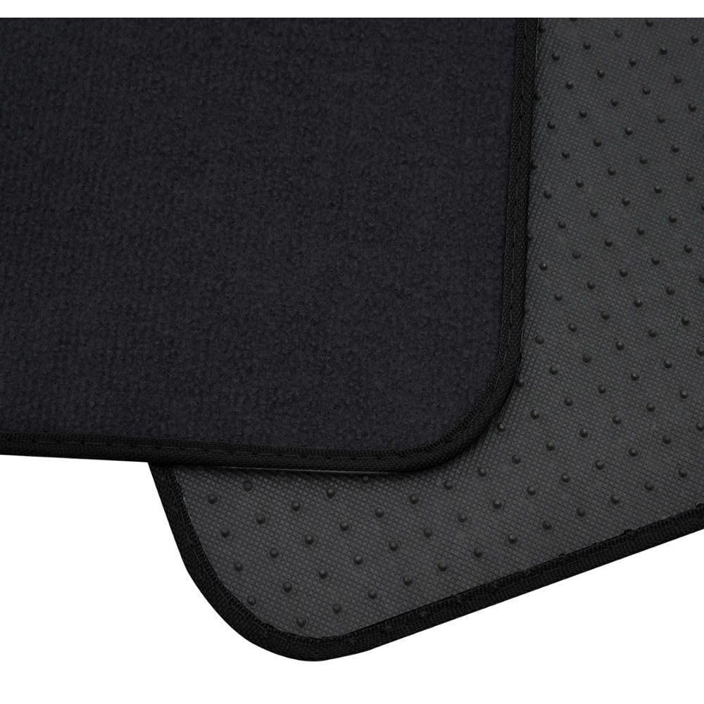 alxiang Solid Black Carpet Car Floor Mats-Set Of 4 Driver Passenger and Fits Pads Nylon Rubber 25 X — view 7