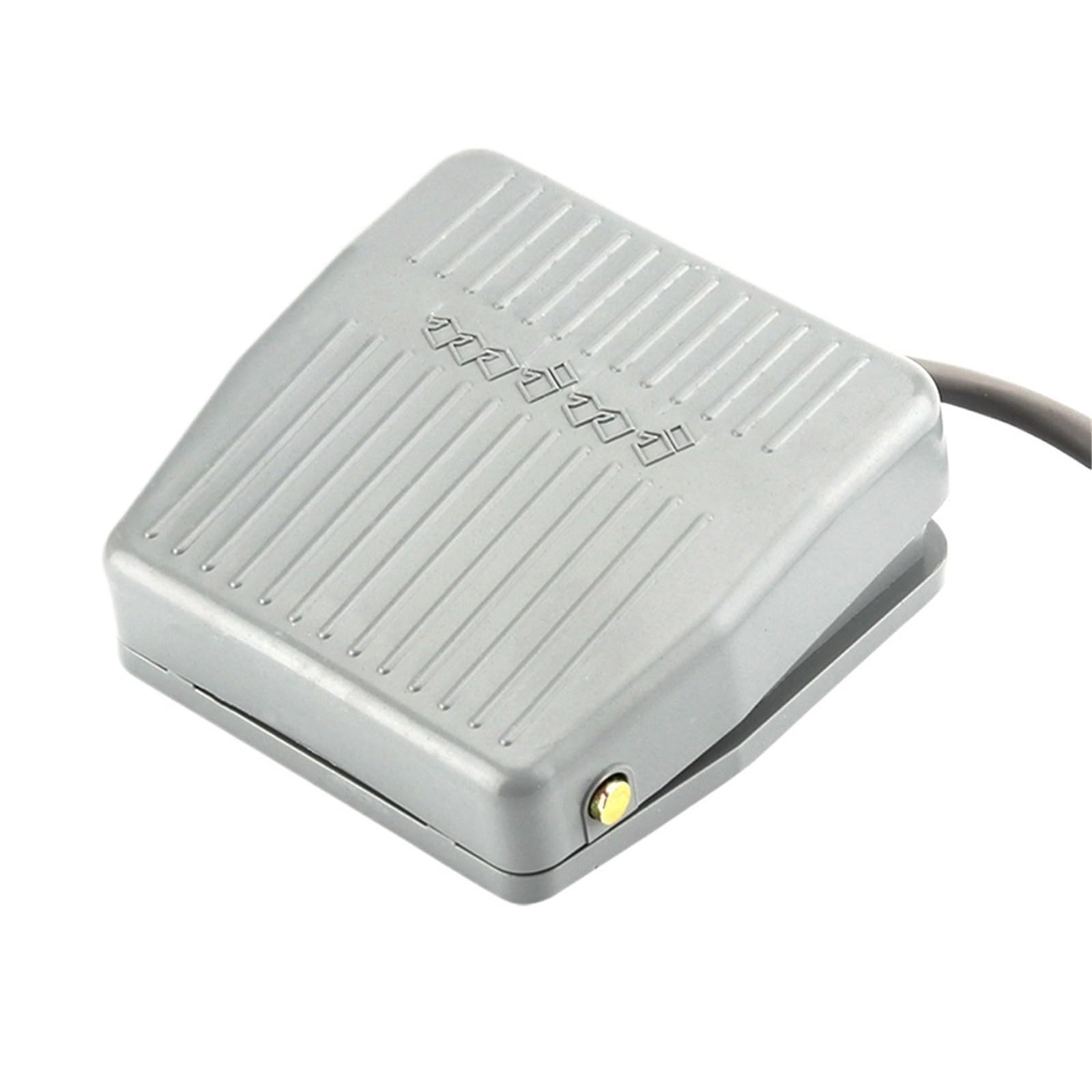 Interruptor de pie Interruptor de pie de 0-400 V, Interruptor de Control momentáneo, Pedal eléctrico SPDT, Gris, calibres de Cable de 20 m y 2 m, 1 Unidad