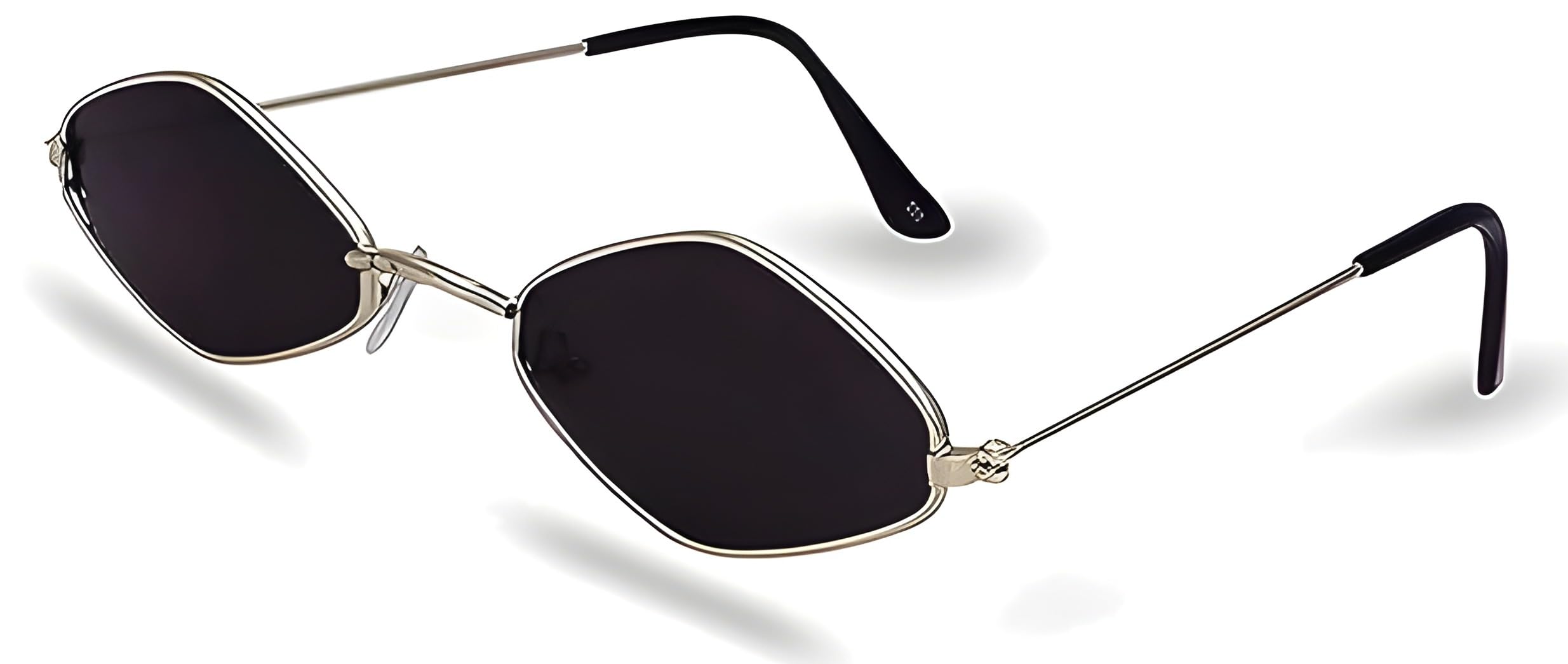 Retro Cat-Eye Sunglasses for Men & Women | Small Metal Frame UV Protection Shades | Lightweight Non-Polarized Stylish Eyewear for Outdoor, Travel.