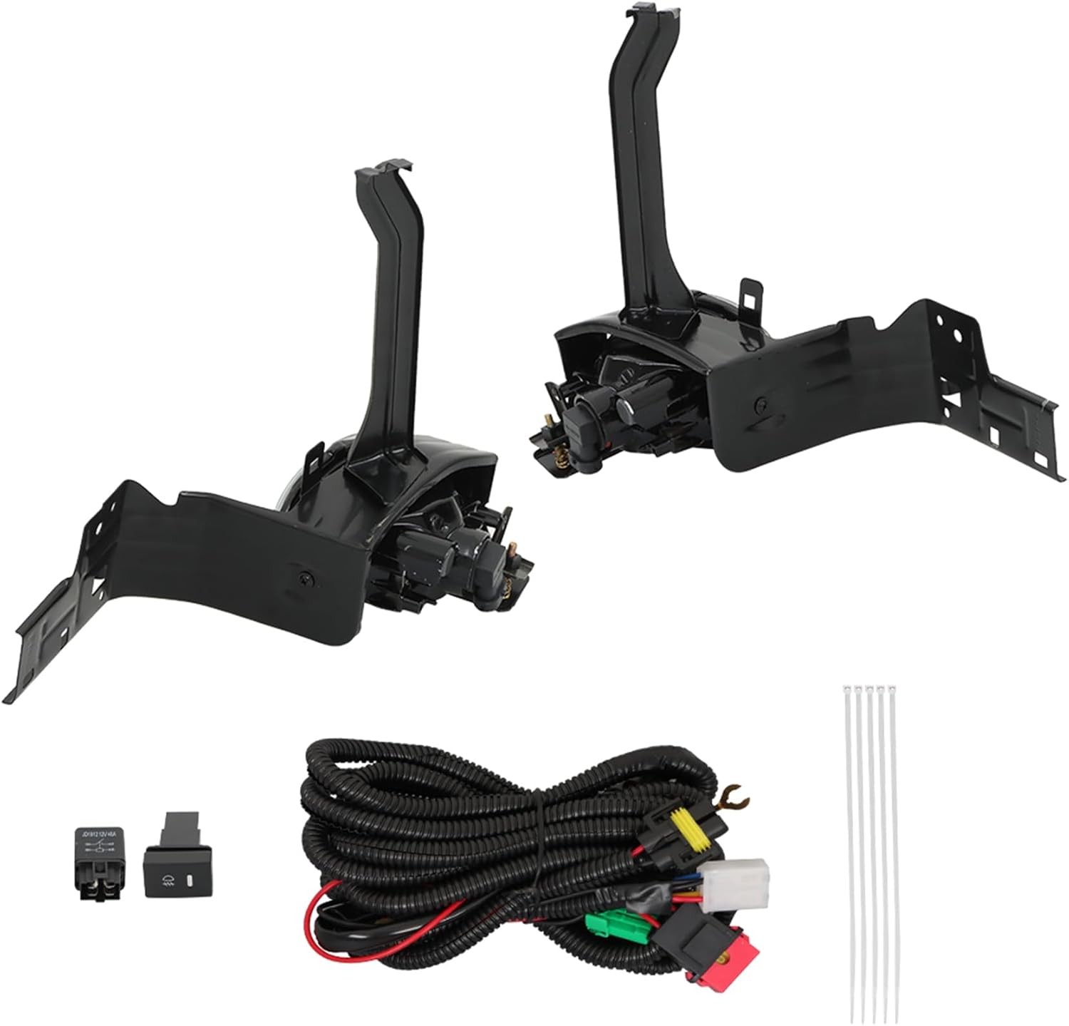 Silscvtt 1 Pair Front Fog Lights Assembly Replacement for Honda Accord Sedan 2008 2009 2010 Left and Right Side HO2592120, HO259312