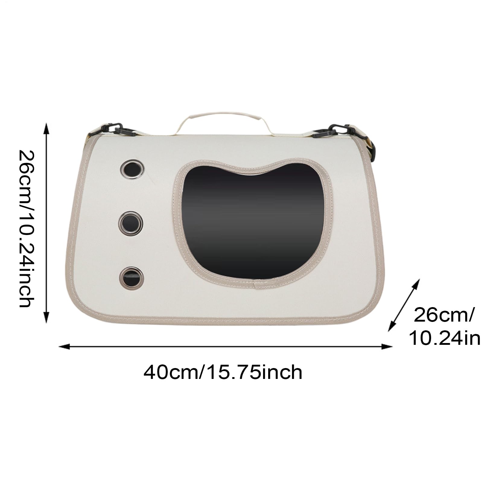 Borsa Trasportino Per Animali Domestici, Regolabile Sicuro Per Gatti, Trasporto Animali Portatile Soluzione per Passeggiate Picnic Campeggio