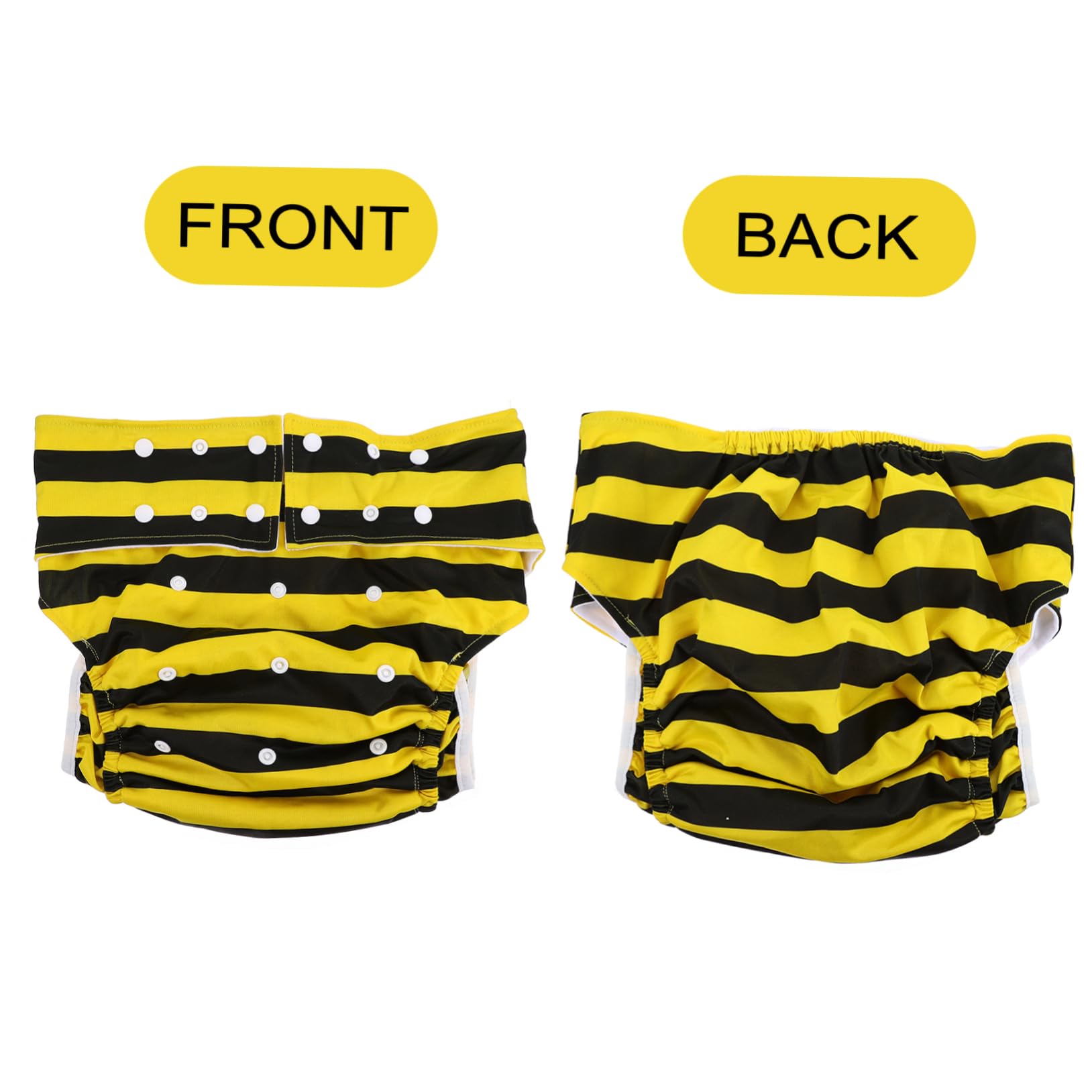 Anneome Breathable Reusable Adult Diaper Inserts Washable Diaper Unisex Cloth Diaper for Elderly