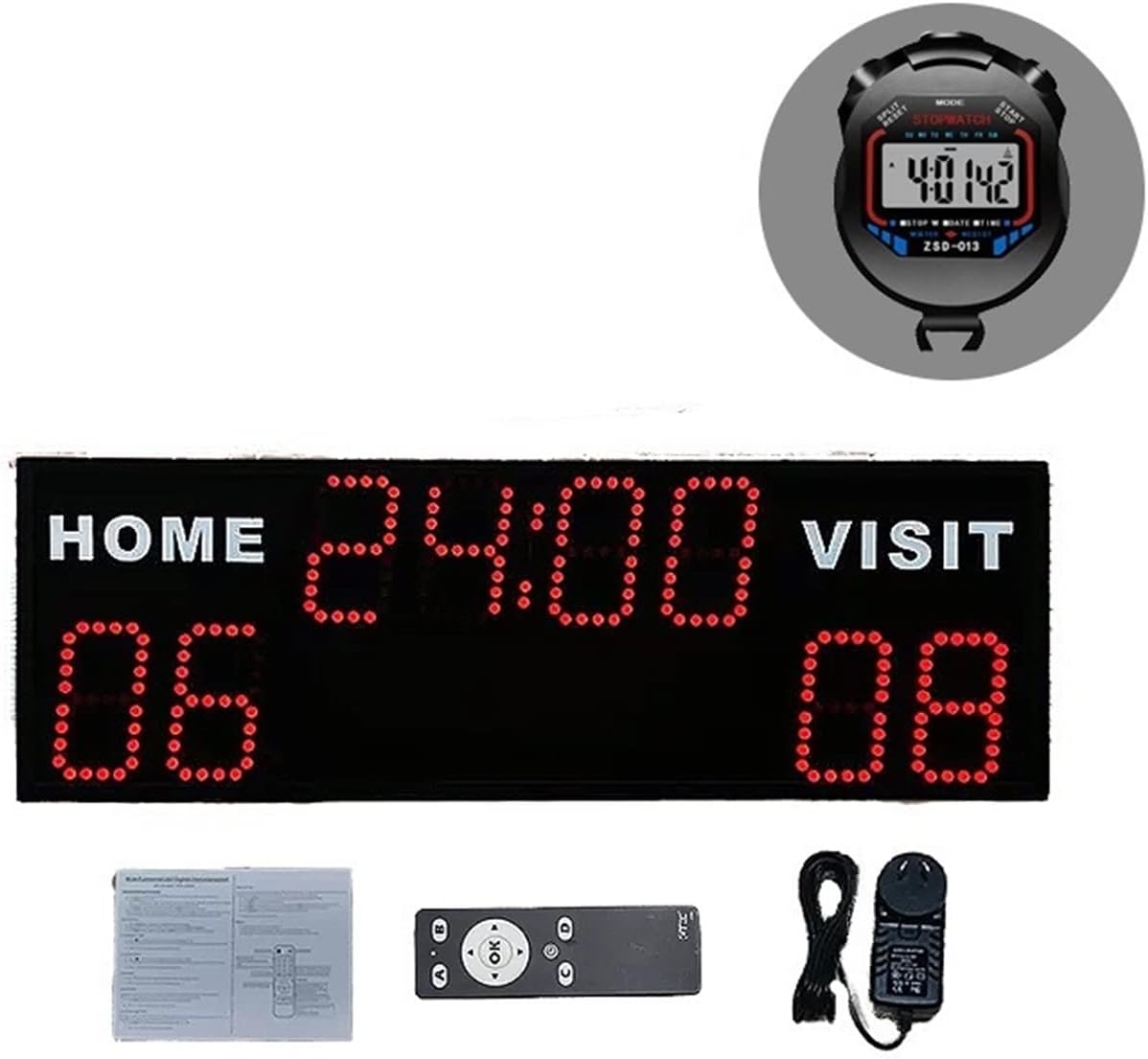 FAEBLY Scoreboard, LED Portable Tabletop Scoreboard Professional
