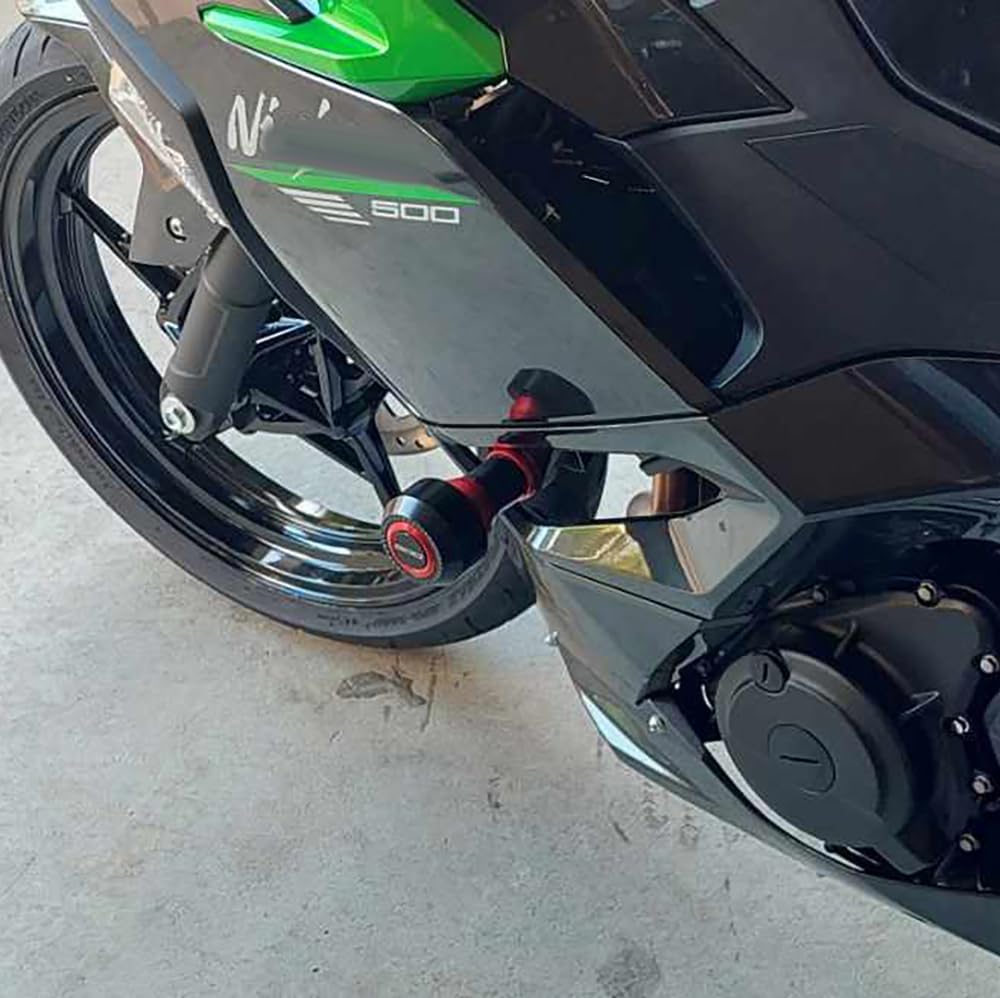 Protezione anticaduta per moto compatibile con Kawasaki NINJA400 Z400 2018-2025 | NINJA500 Z500 2024 2025 Frame Sliders Ninja Z 400 500 protezione anticaduta telaio moto protezione anticaduta