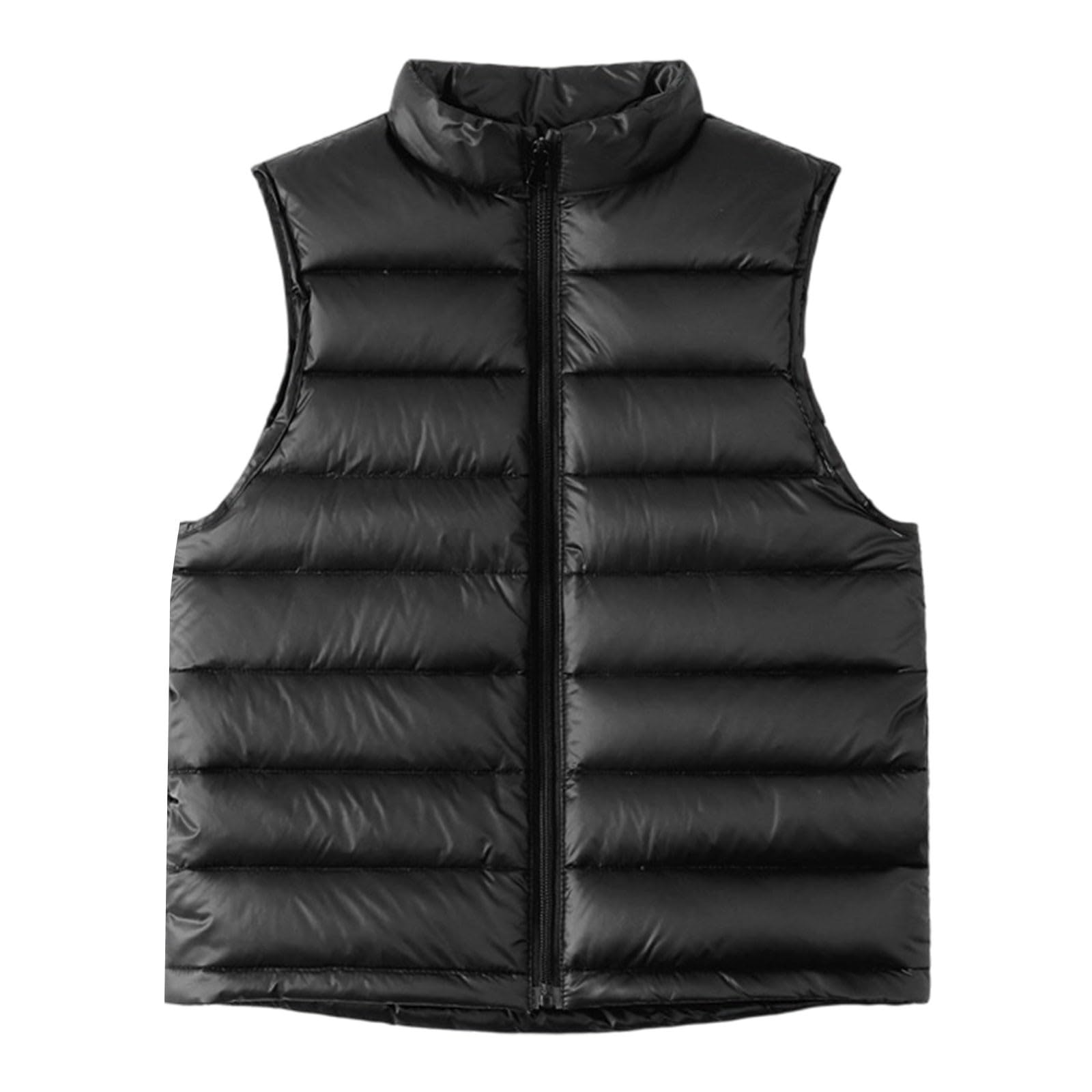 Gilet trapuntato per bambini caldo antivento invernale con cappuccio