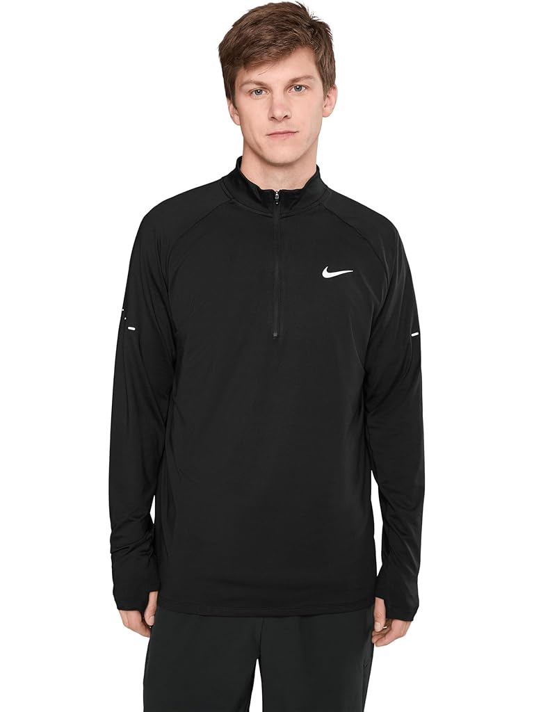 Black Nike Stride Dri-FIT 1/4-Zip Running Top