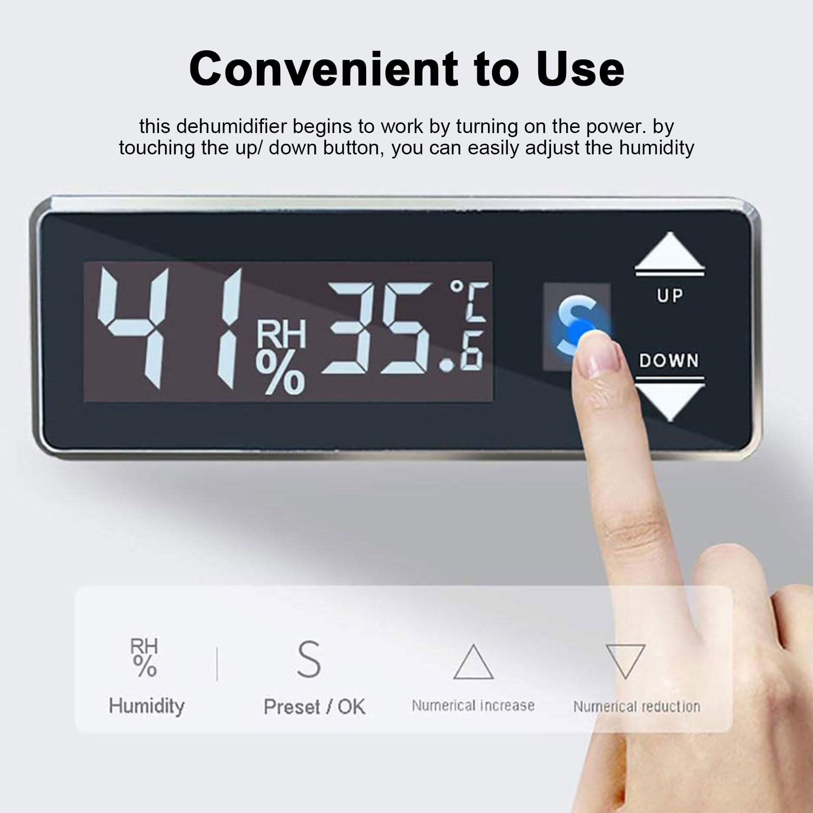 Scatola elettronica a prova di umidità, armadio asciutto con display digitale a LED, armadio di stoccaggio deumidificatore per obiettivo fotografico, per obiettivo fotografico e attrezzatura 50L