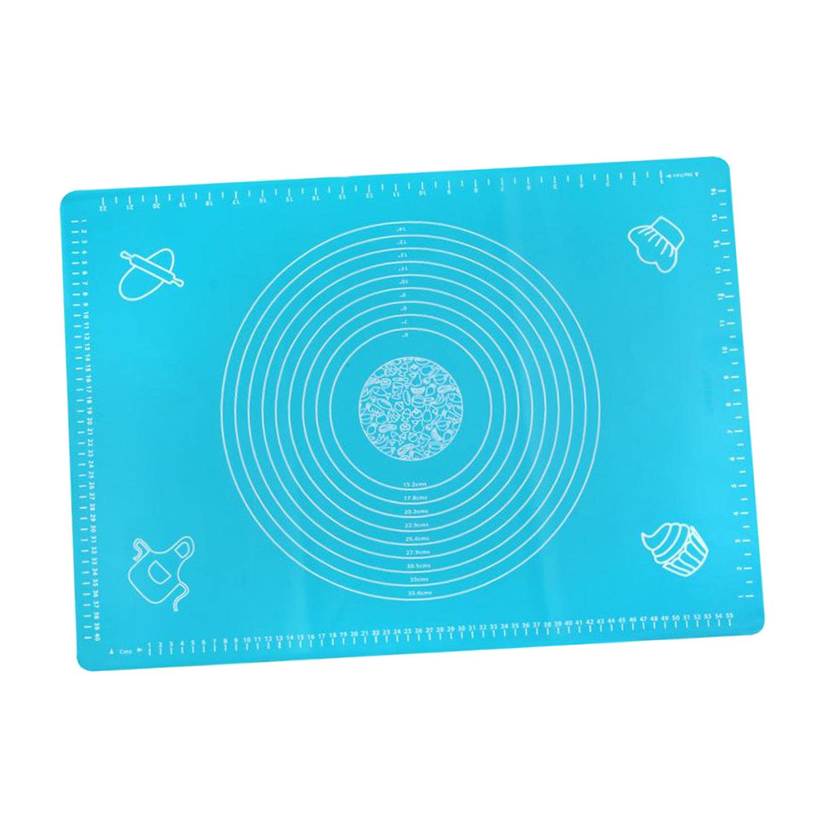 2 Tapetes de Silicona Antiadherentes para Horno, Bandeja para Hornear, Utensilios de Cocina, Color Azul, 6 Piezas