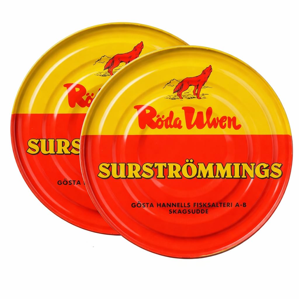 2 x Surstr mming Herring Chilled Stored and Chilled 2x R da Ulven 300g/400g Fermented Herring Fillets Swedish Speciality