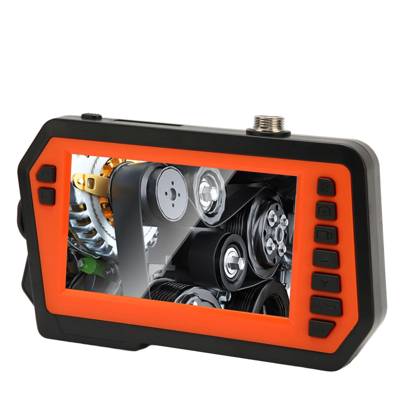 Doppelobjektiv-Endoskopkamera mit Licht, 4,3-Zoll-HD-Snake-Endoskop-Inspektionskamera, 0,3-Zoll-Automobil-Scope-Kamera mit Flexiblem Kabel, Industrielle Glasfaser für