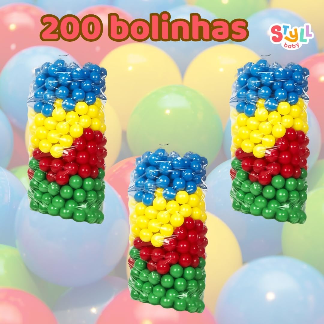 Bolinhas P/Piscina 200 Un Melhor Material Não Amassam