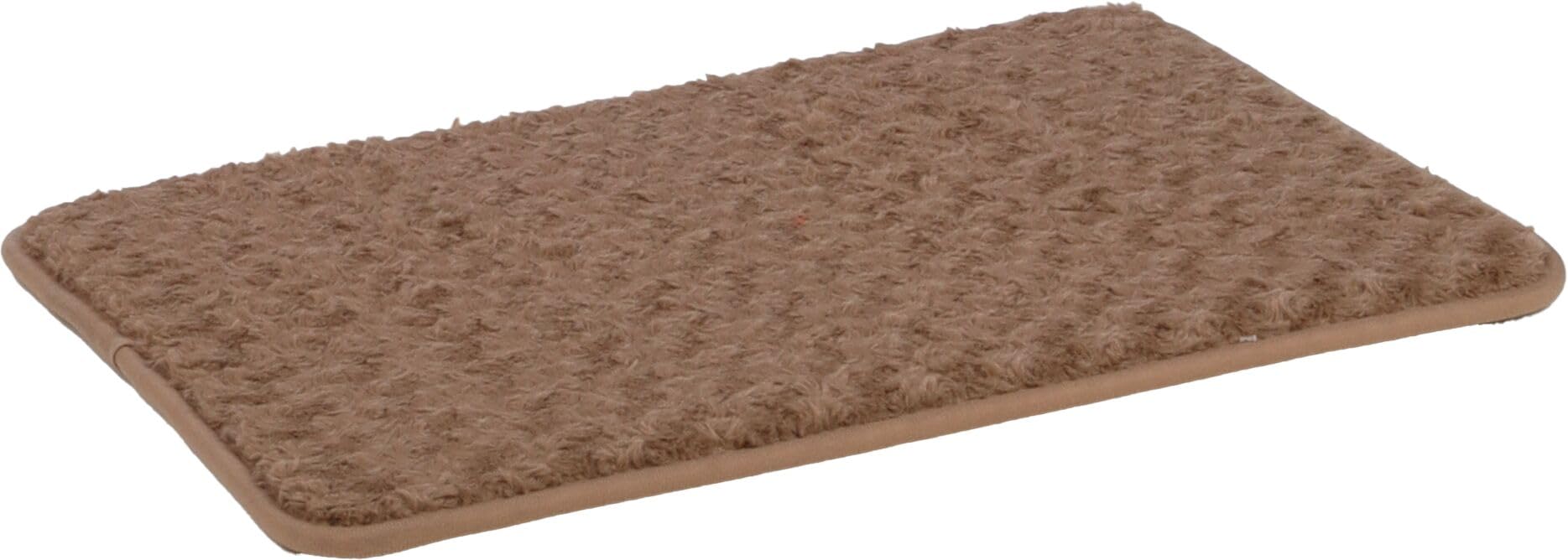 cuccia cane - cuscino ortopedico per cane e gatto in memory foam - cuscino rettangolare Webbi beige - adatto per gabbie e trasportini - 55,5 x 38,5 cm - Flamingo