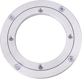 Lybunair Drehteller Aluminium - 360° Drehplatte Für Küche & Deko (5 Zoll)