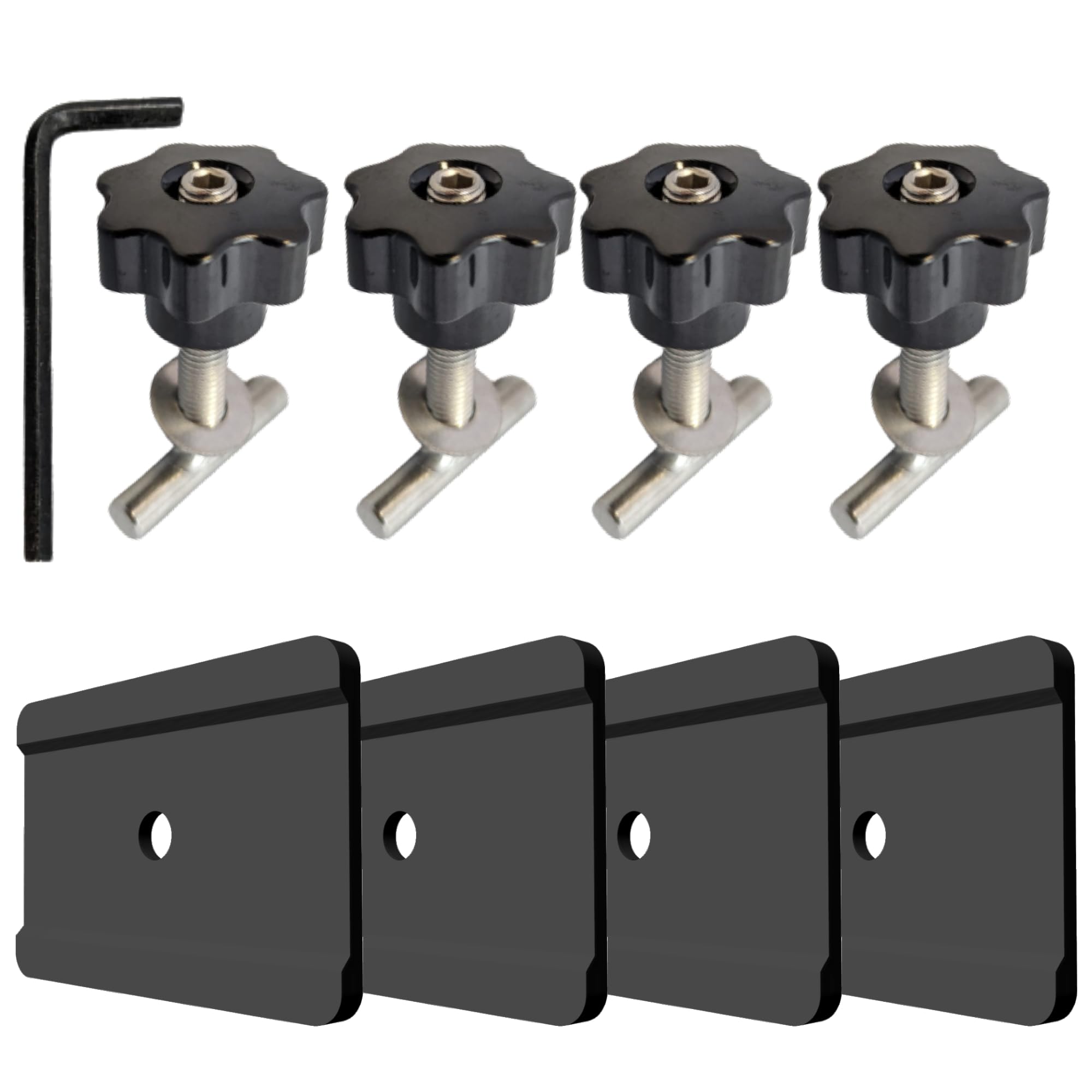 Viti per fissaggio del carico su binario + staffa di guida adatta per VW T5 T6 Multivan Transporter California guide profilate ad esempio Multiflex board o mobili accessori interni