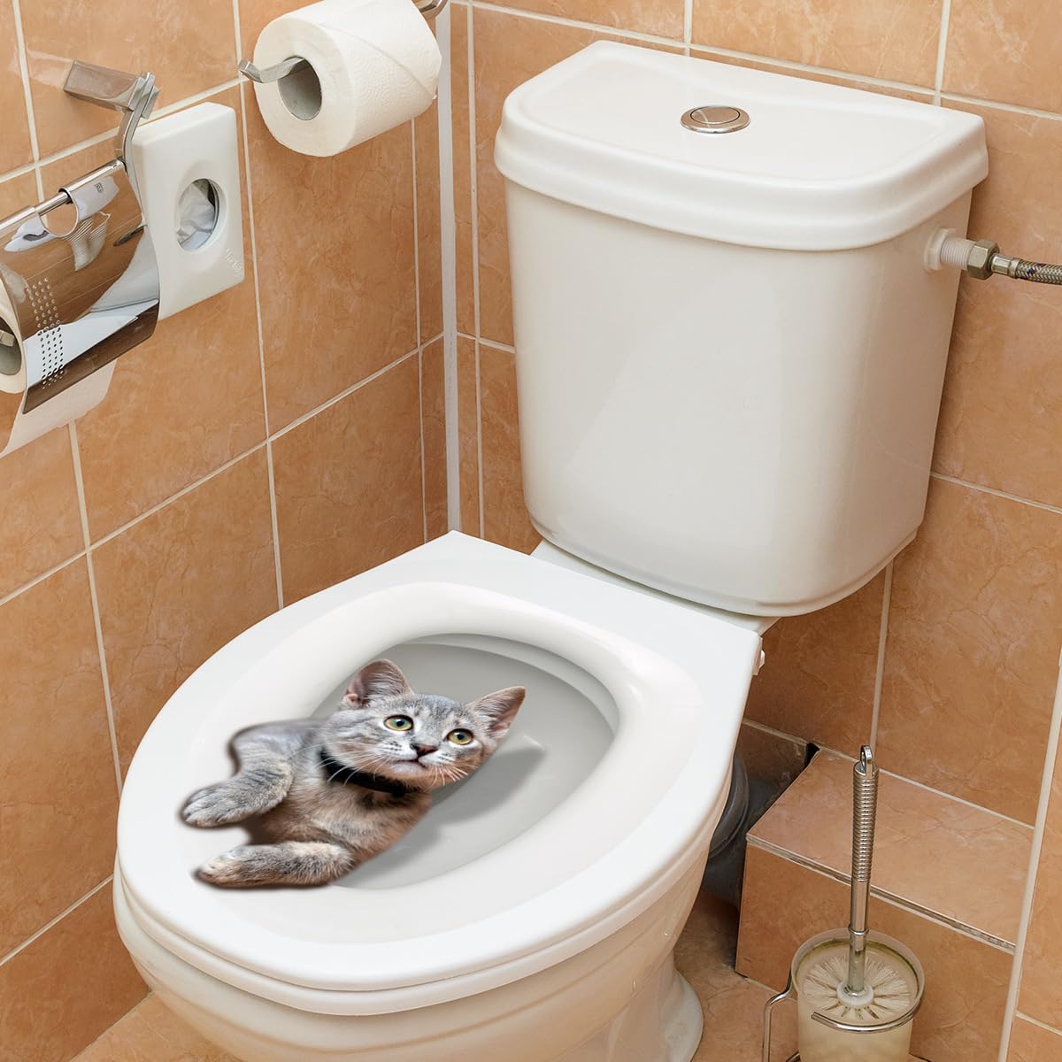 Leniutor 1STK Dieren WC Sticker Zelfklevend Waterdicht Verwijderbaar Kikkers Badkamer & Deur Muursticker Creatieve Grappige Lotus Toilet Tank Sticker Huisdecoratie (Kikker Leniutor 1STK Dieren WC Sticker Zelfklevend Waterdicht Verwijderbaar Kikkers Badkamer & Deur Muursticker Creatieve Grappige Lotus Toilet Tank Sticker Huisdecoratie (Kikker