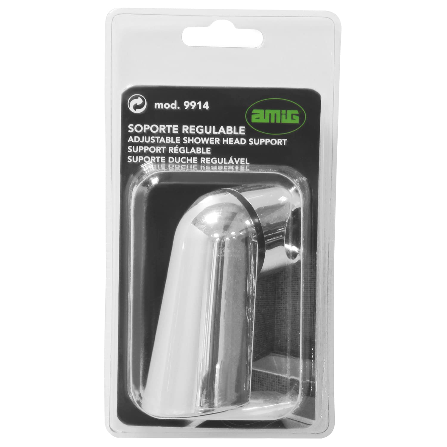Amig - Adjustable Shower Head Holder Mod. 9914, Multicoloured - Image 4