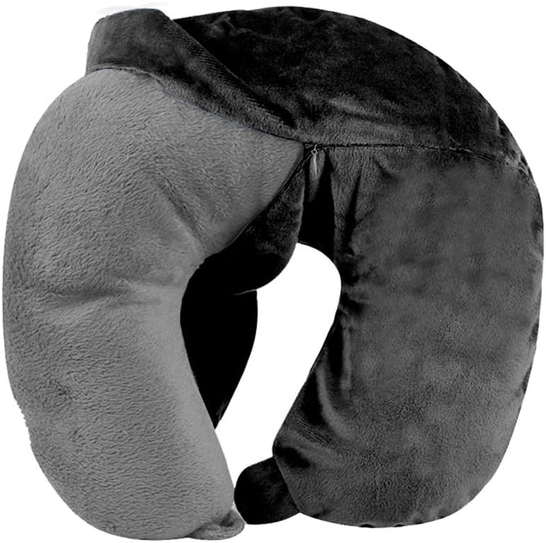 Washable Travel Neck Pillow Cover - Black