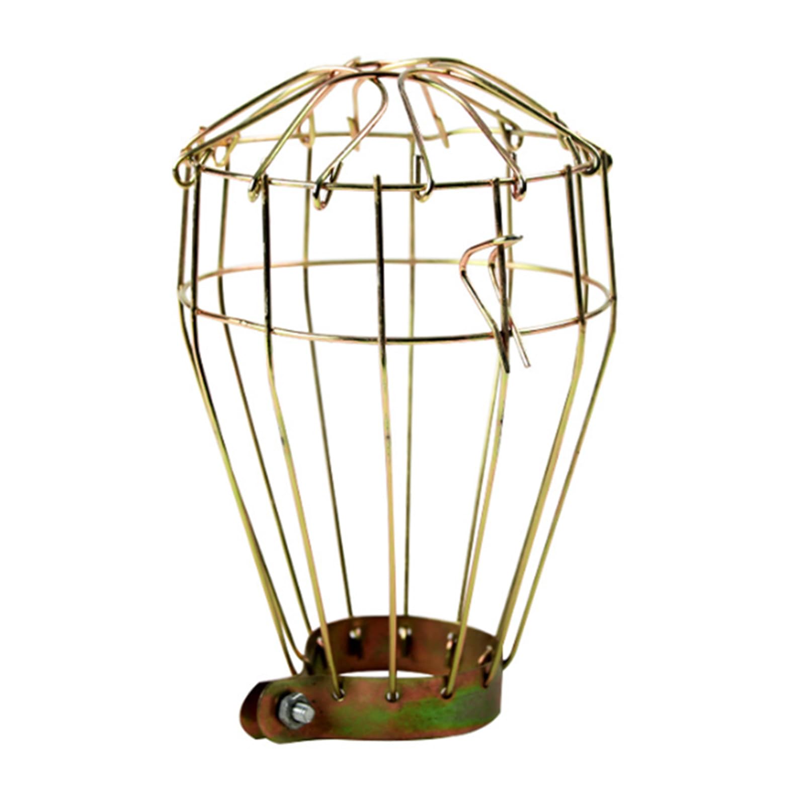 Retro Industrial Metal Bulb Cage Cover for Hanging Lights Iron Wire Protector Home & Commercial Fixtures Retro Bulb Guard Cage