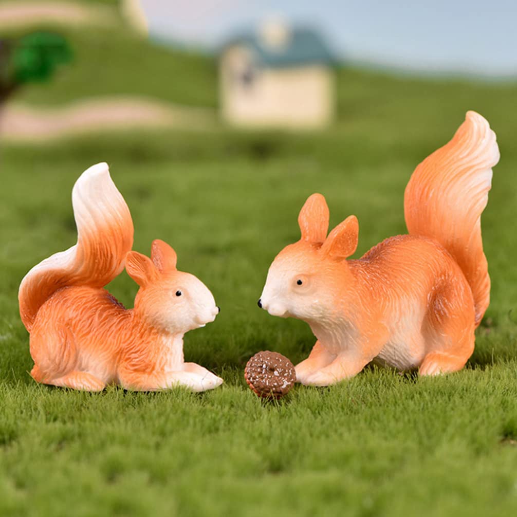 2Pcs Jardin Lapin Figurine Fée Jardin Lapin Figure Statue Modèle Gâteau
