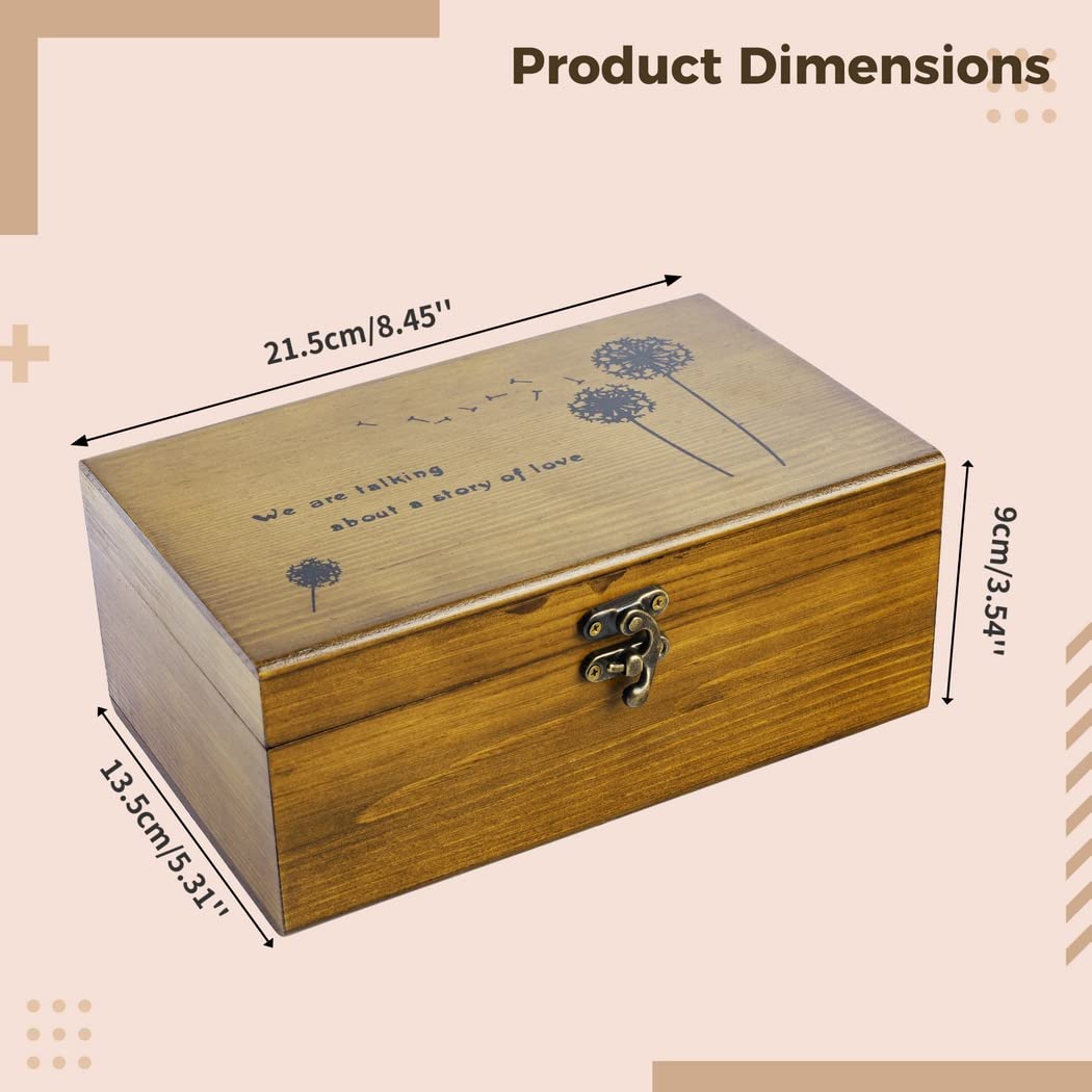 Juego de herramientas de costura con hilo y aguja, kit completo en caja de almacenamiento de madera