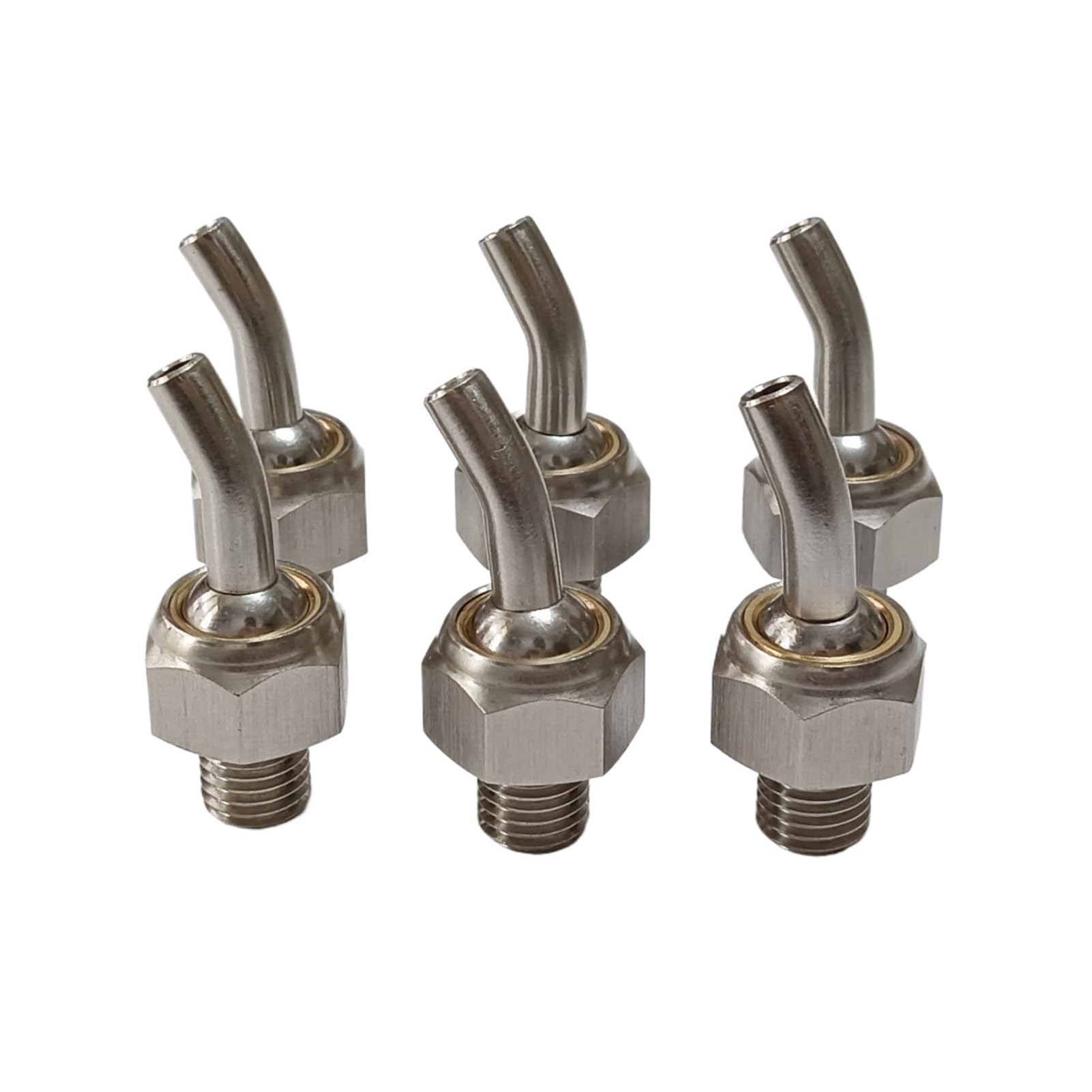 Boquilla de refrigerante de alta presión ajustable for torre de herramientas de torno CNC de acero inoxidable M8/M10/M12/M14/M16 con pulverizador de agua y refrigeración(OD 8mm ID 6mm,L 50MM_M10X1.5)