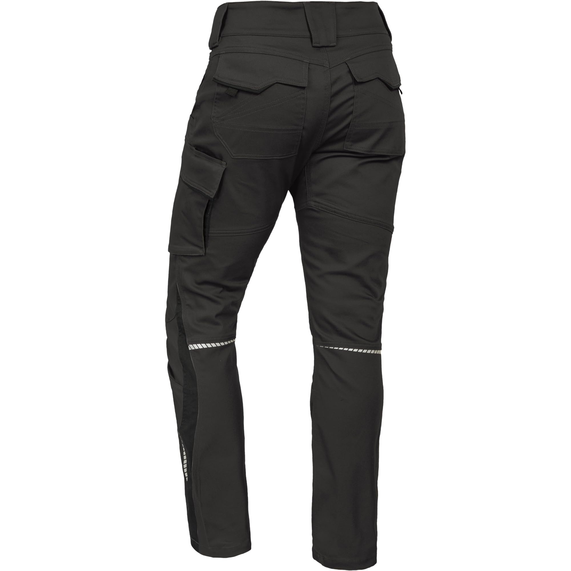 Leibwächter Damen Arbeitshose Flex-Line Anthrazit, Gr. 40, Robuste Workwear mit Stretch, Sicherheitshose für Frauen, strapazierfähige Berufsbekleidung, Bundhose ohne Knietaschen