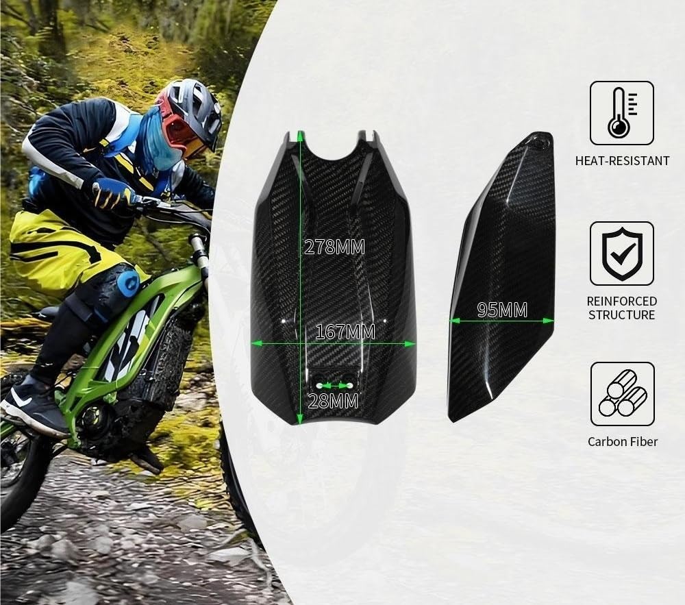 osłony akumulatora pokrywa ochronna do komory bate Pasuje Do Talaria Sting MX3 MX4 MX5 Akcesoria Motocyklowe Pokrywa Baterii Owiewka Z Włókna Węglowego Trwała