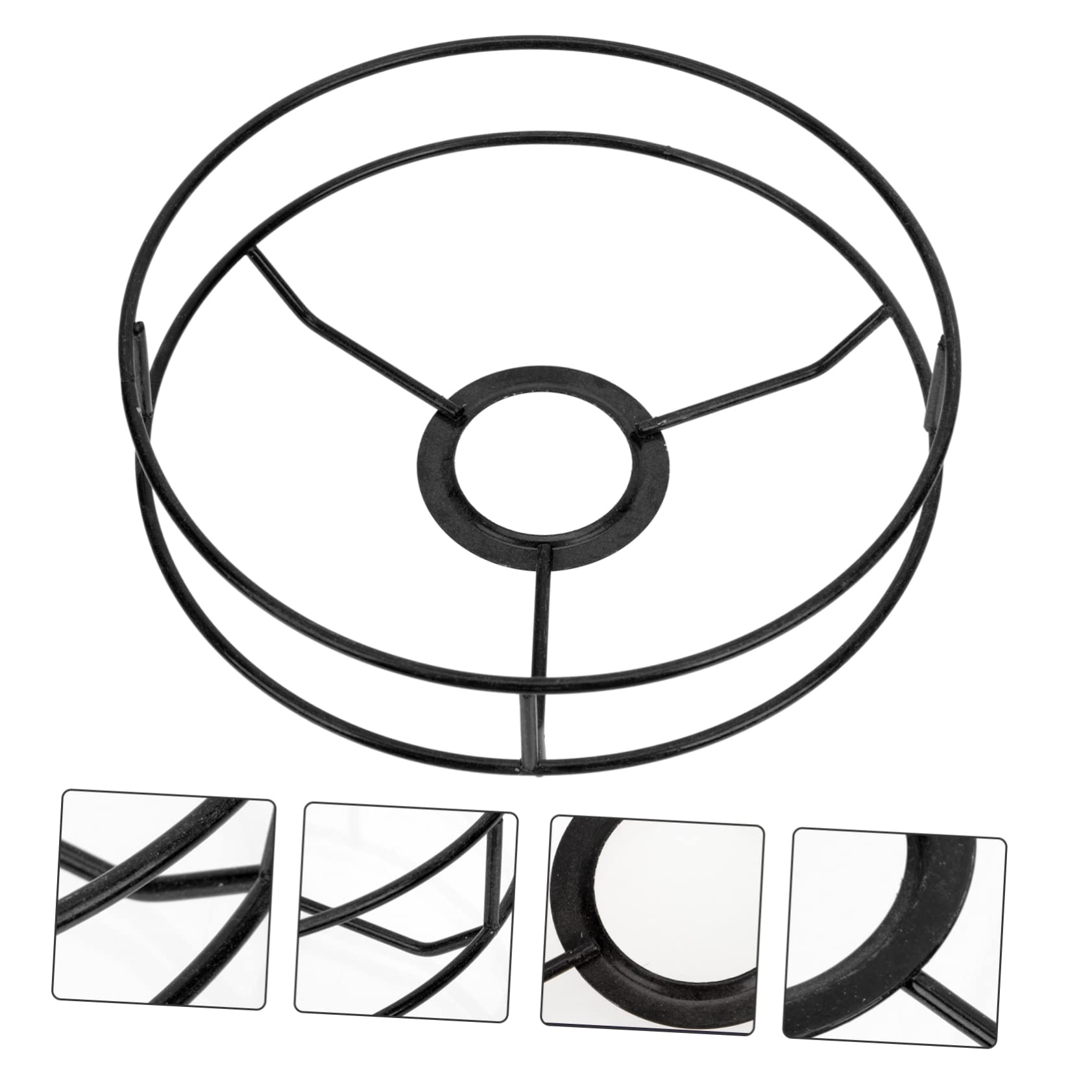 Levemolo Sturdy Round Lampshade Frame Diy Ceiling Lamp Stand Lampshade Wire Pendant Shade Frame