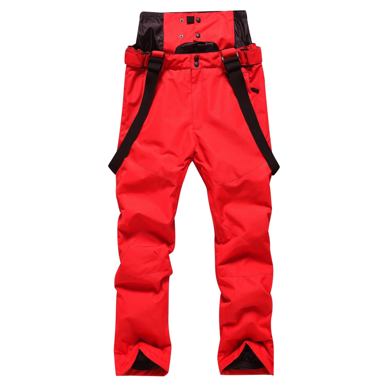 Pantalon de ski pour homme - Coupe-vent - Imperméable - Doublure chaude - Amovible - En softshell - Avec bretelles réglables - Pour l'extérieur