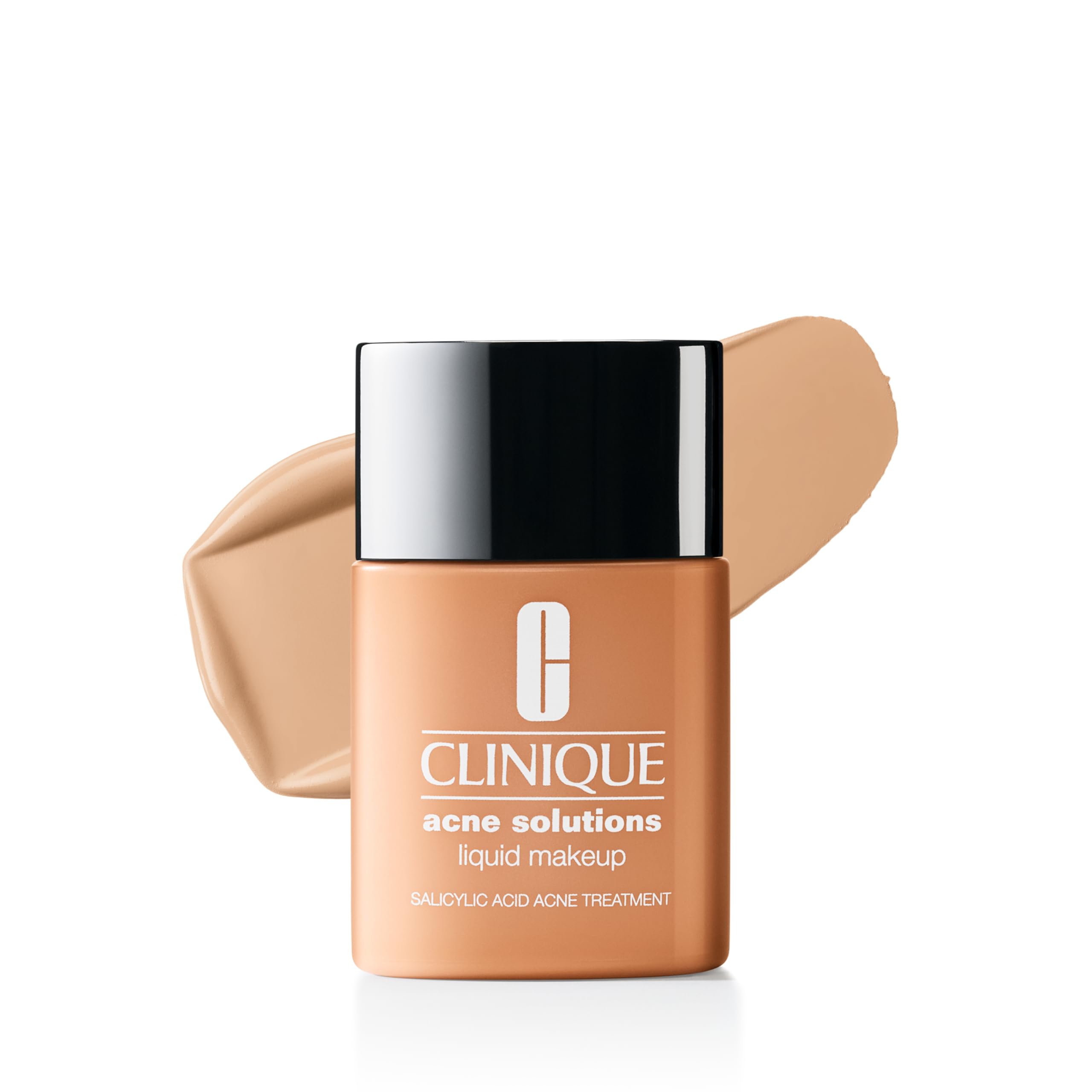 Acne Solutions Liquid Foundation Makeup With Salicylic Acid For Dry Combination to Oily Skin Types | Medium Coverage, Natural Matte Finish